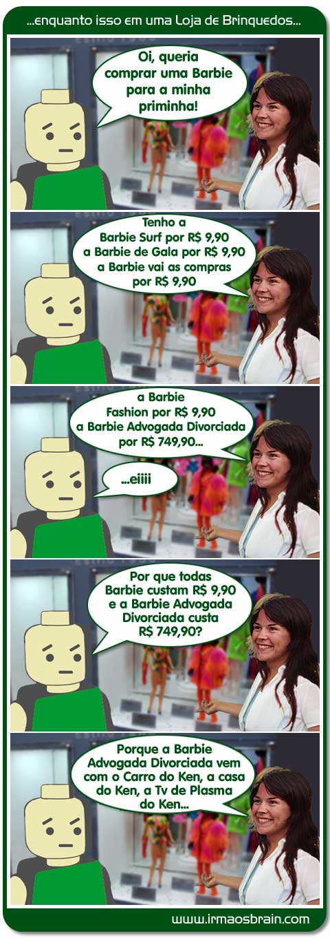 Barbie Advogada Divorciada Loja Brinquedo Irmaos Brain Ego