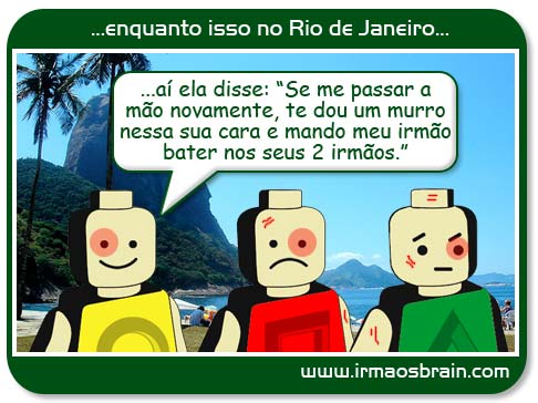 Tapa Final Enquanto isso no Rio de Janeiro / ...aí ela disse, se me passar a mão novamente vou te dar um tapa.