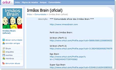 Comunidade Oficial Comunidade Oficial no Orkut