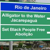 Placas no Rio de Janeiro
