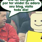 Id Brain visita Hugo Chávez